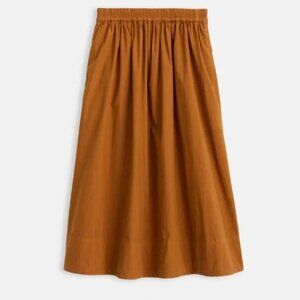 Alex Mill Standard Skirt in Paper Poplin in Copper Sz M